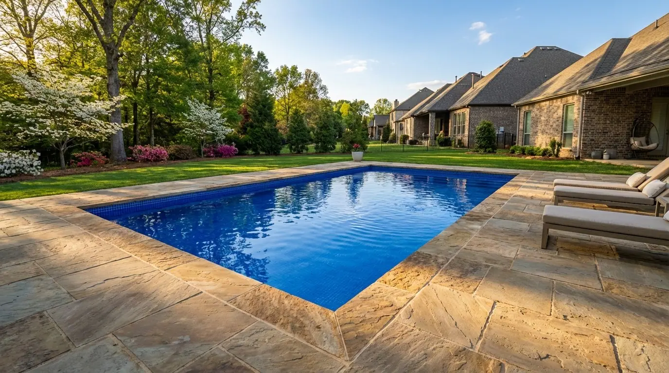 20 x 32 Blue Matrix Inground Steel Pool