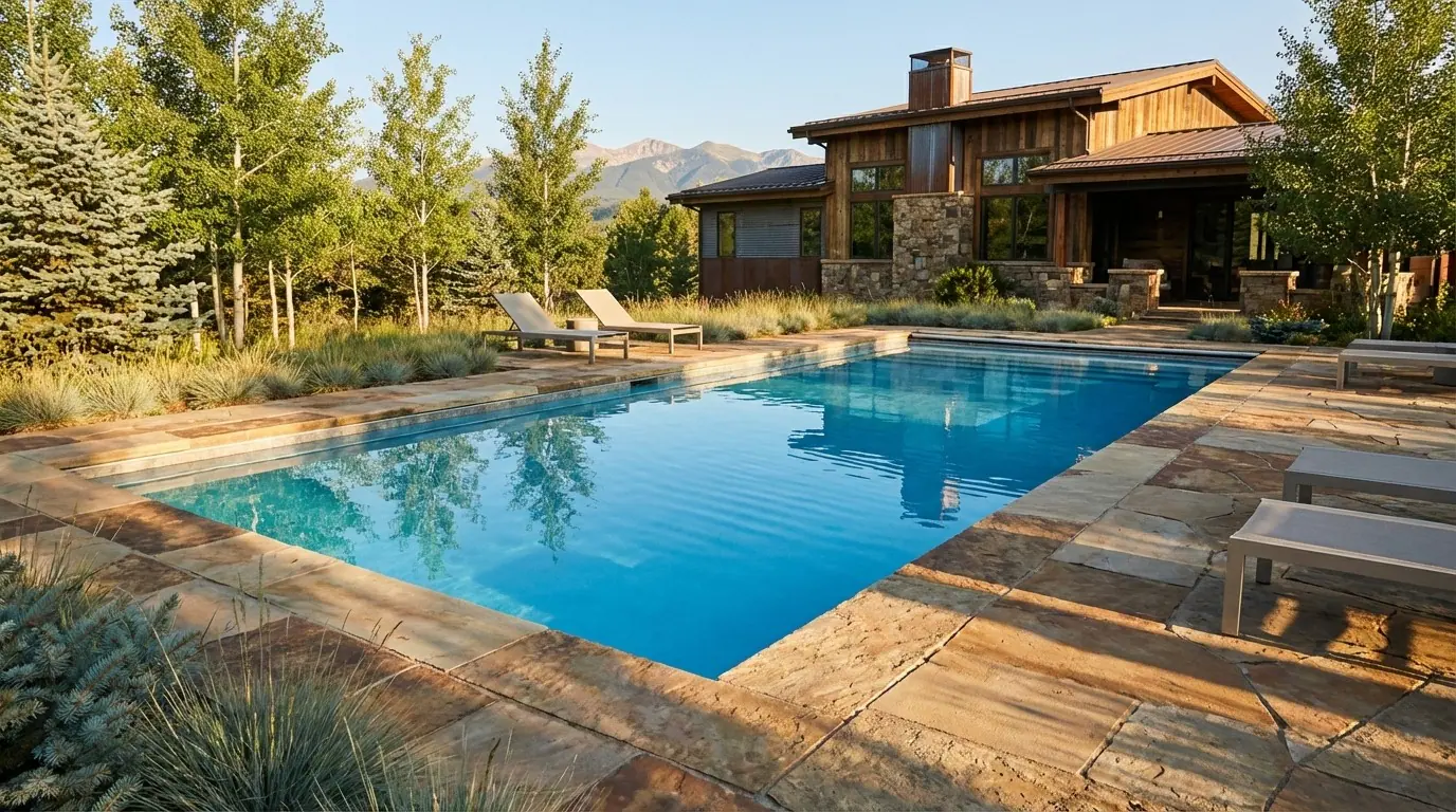 20 x 32 Aqua Blue Inground Steel Pool