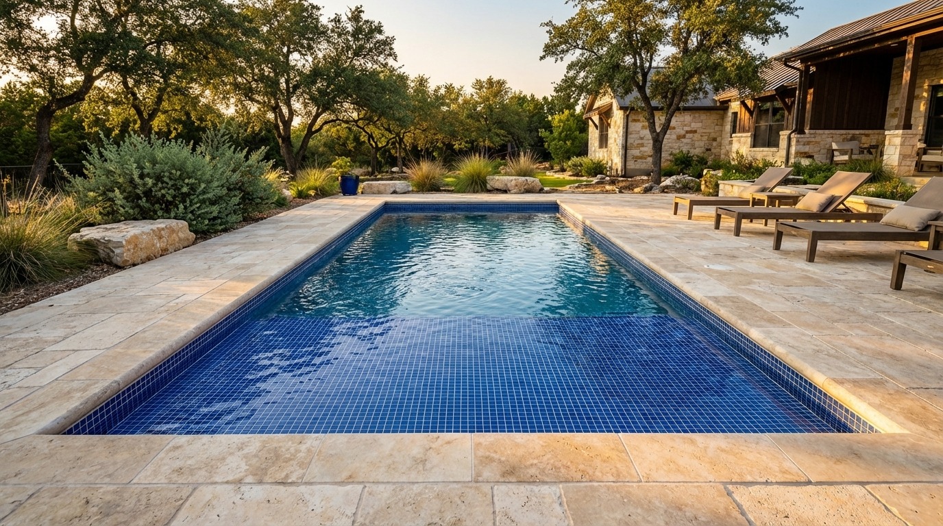 20 x 36 Blue Matrix Inground Steel Pool