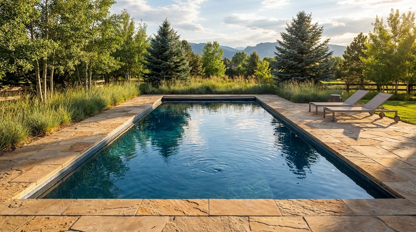 20 x 36 Deep Sea Blue Inground Steel Pool