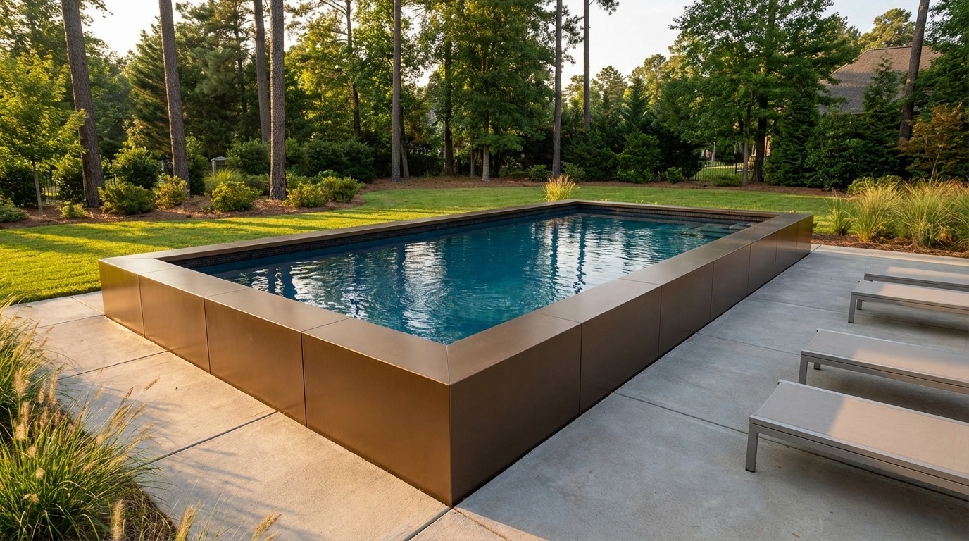 20 x 36 Canyon Bronze Black Sapphire Architectural Pool