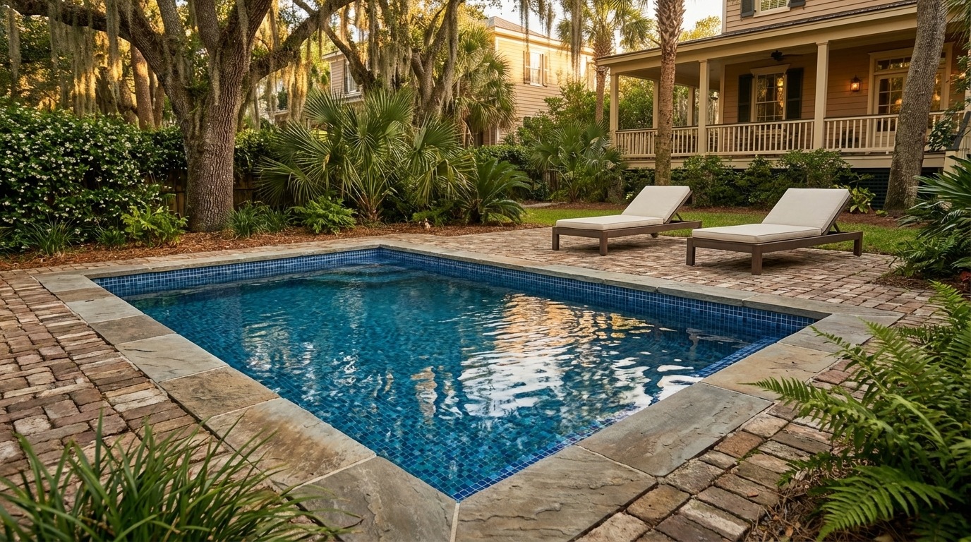 8 x 12 Mystic Blue Inground Steel Pool