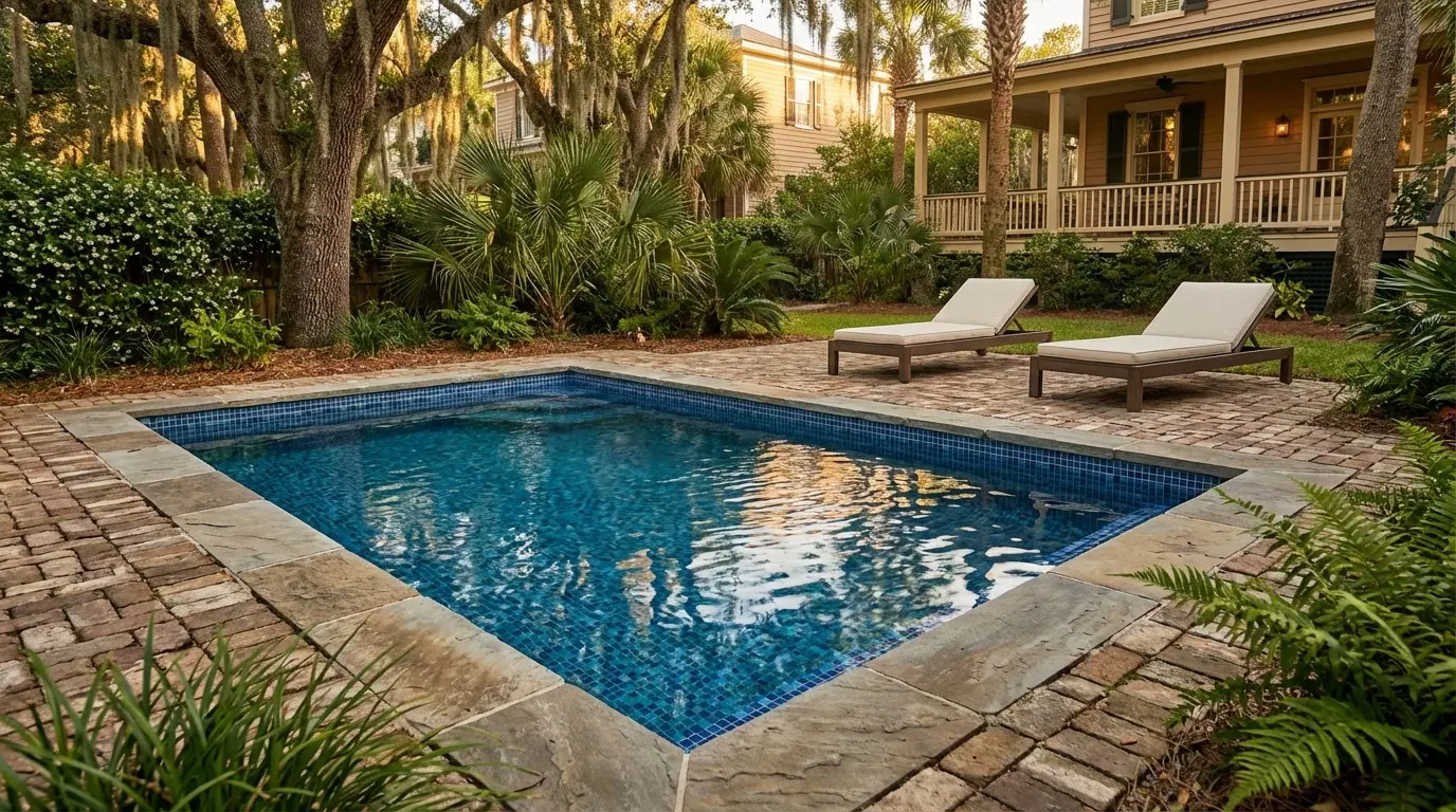 8 x 12 Mystic Blue Inground Steel Pool