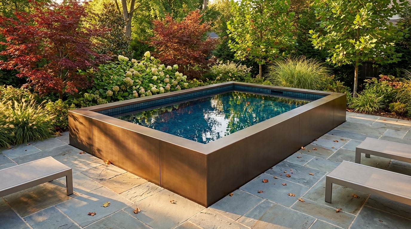 8 x 12 Canyon Bronze Black Sapphire Architectural Pool