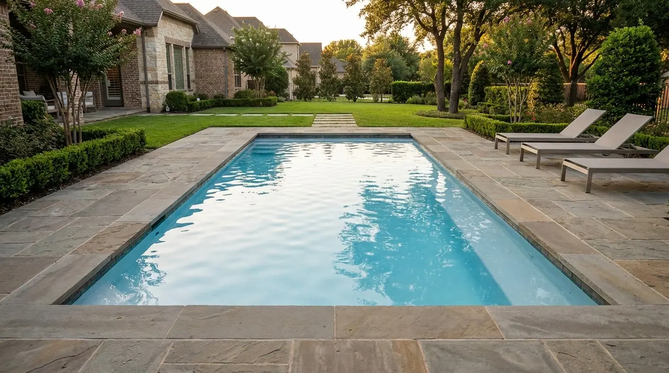 8 x 16 Aqua Blue Inground Steel Pool