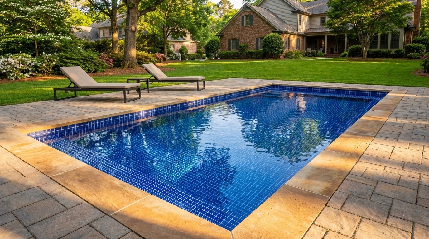8 x 20 Blue Matrix Inground Steel Pool