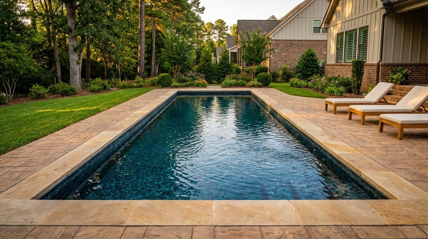 8 x 24 Black Sapphire Inground Steel Pool