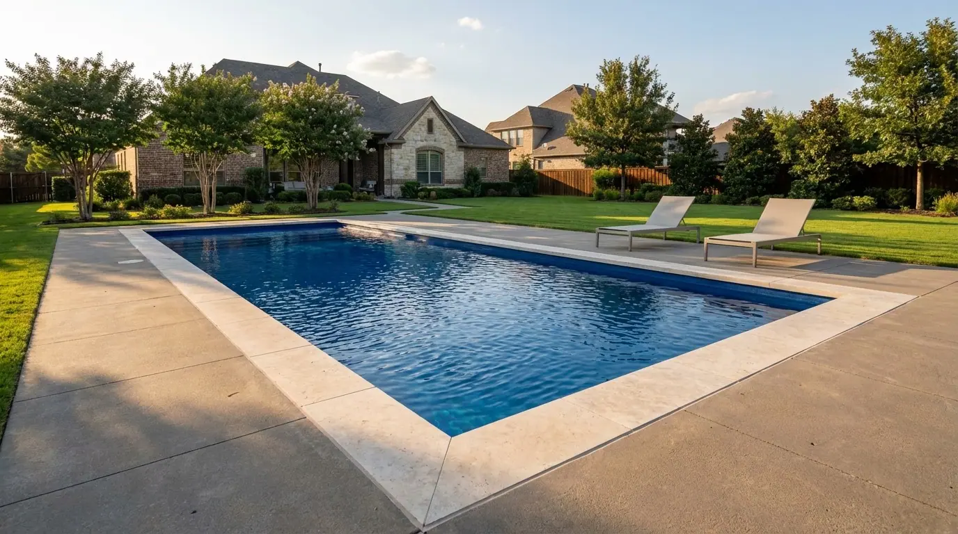 8 x 24 Deep Sea Blue Inground Steel Pool