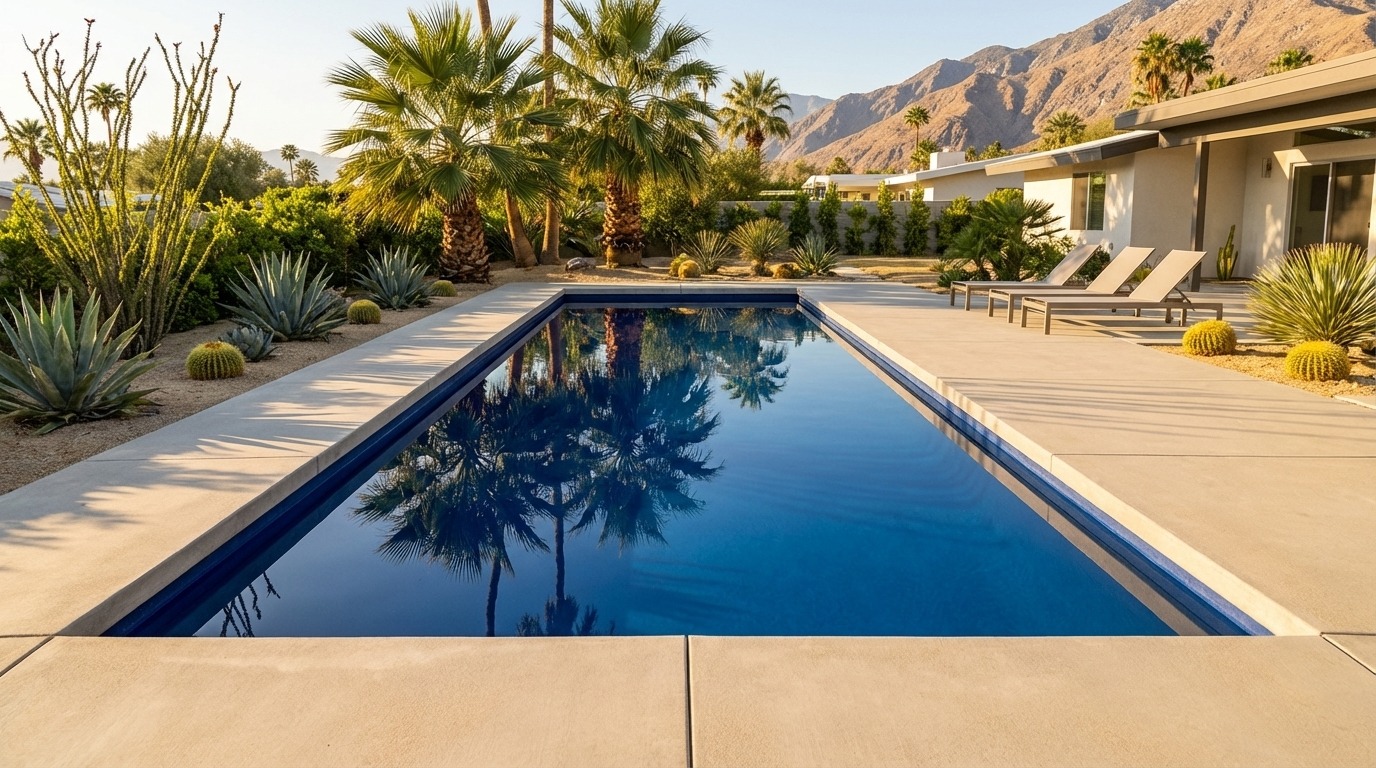 8 x 32 Deep Sea Blue Inground Steel Pool