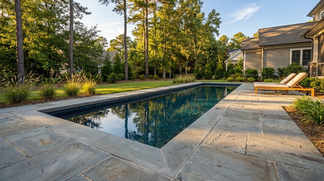 8 x 36 Black Sapphire Inground Steel Pool