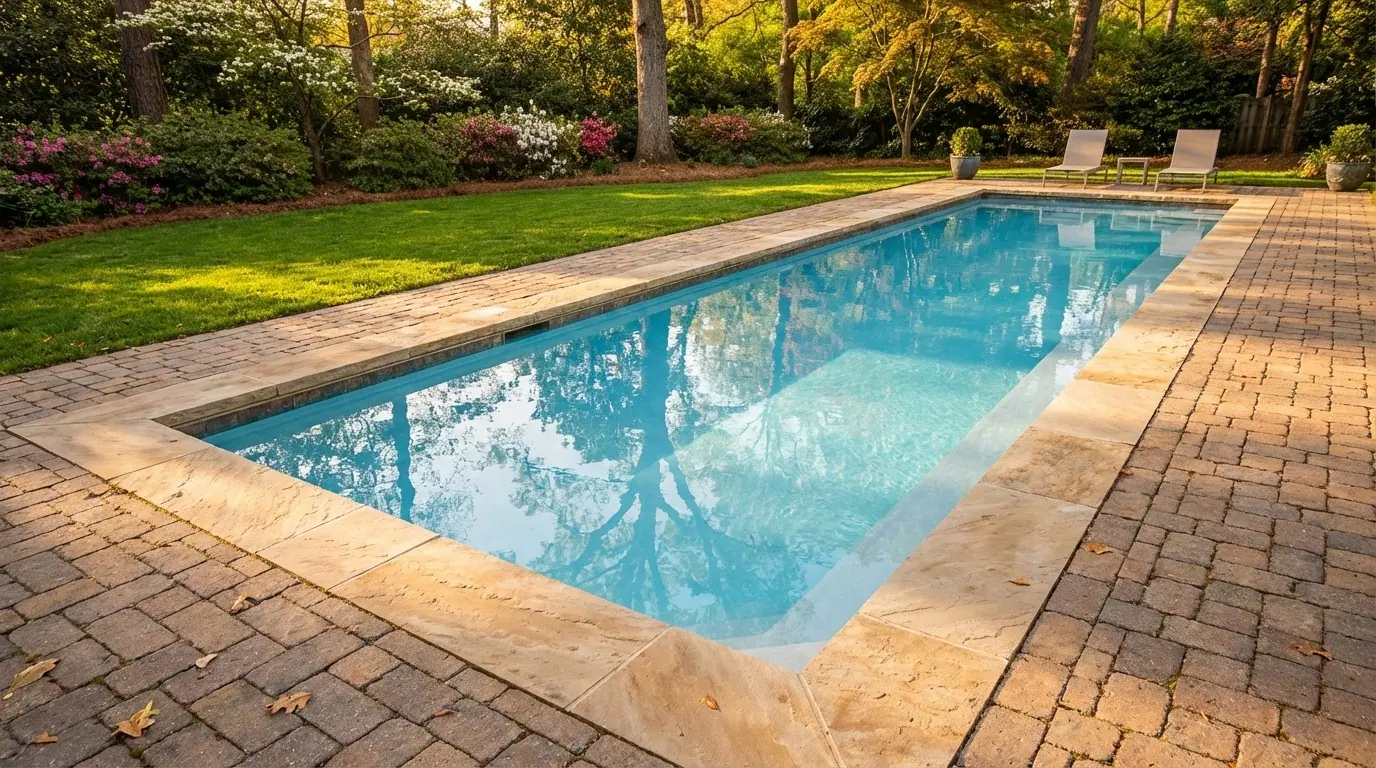 8 x 36 Aqua Blue Inground Steel Pool