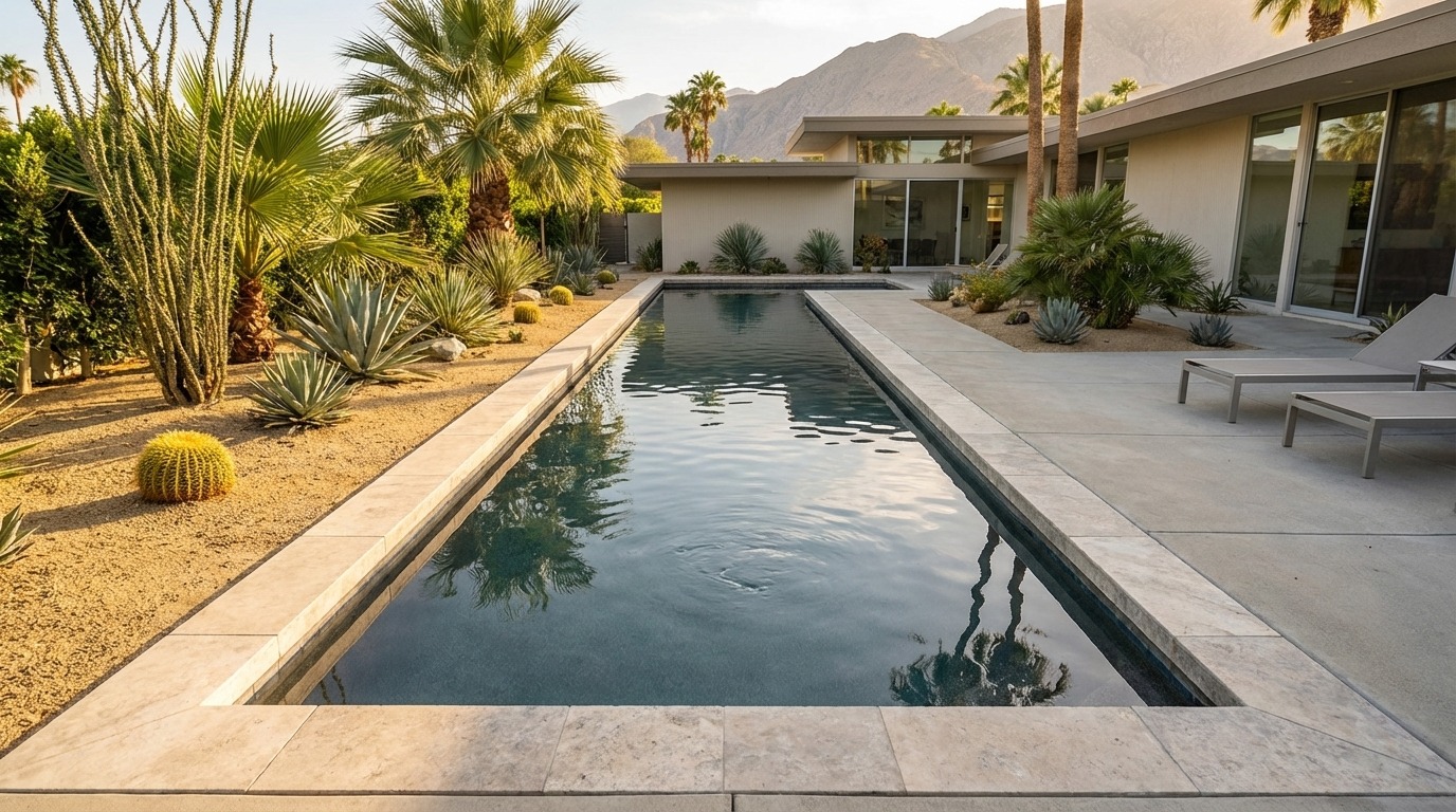 8 x 36 Titanium Stone Inground Steel Pool