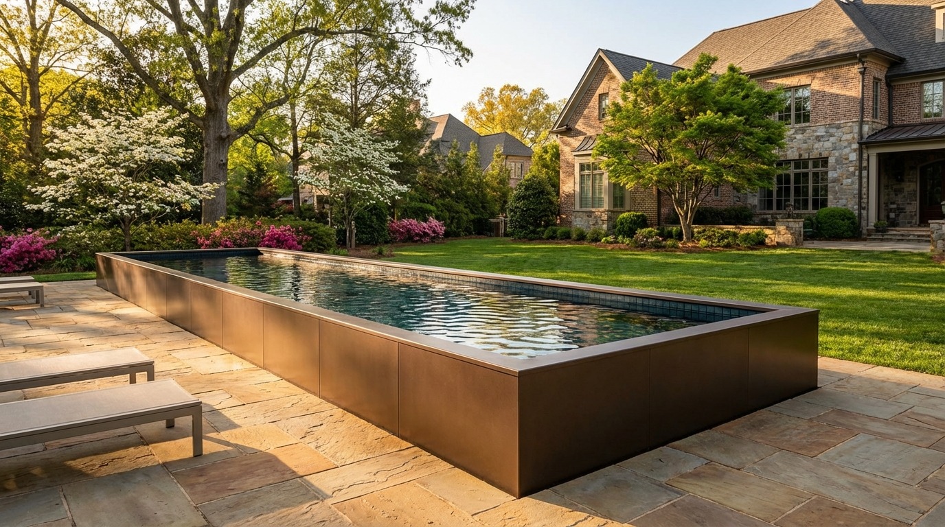8 x 40 Canyon Bronze Black Sapphire Architectural Pool