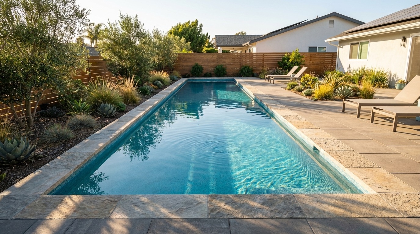 8 x 44 Blue Topaz Inground Steel Pool