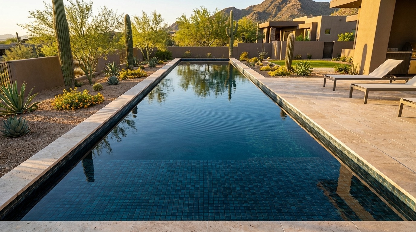 8 x 44 Black Sapphire Inground Steel Pool