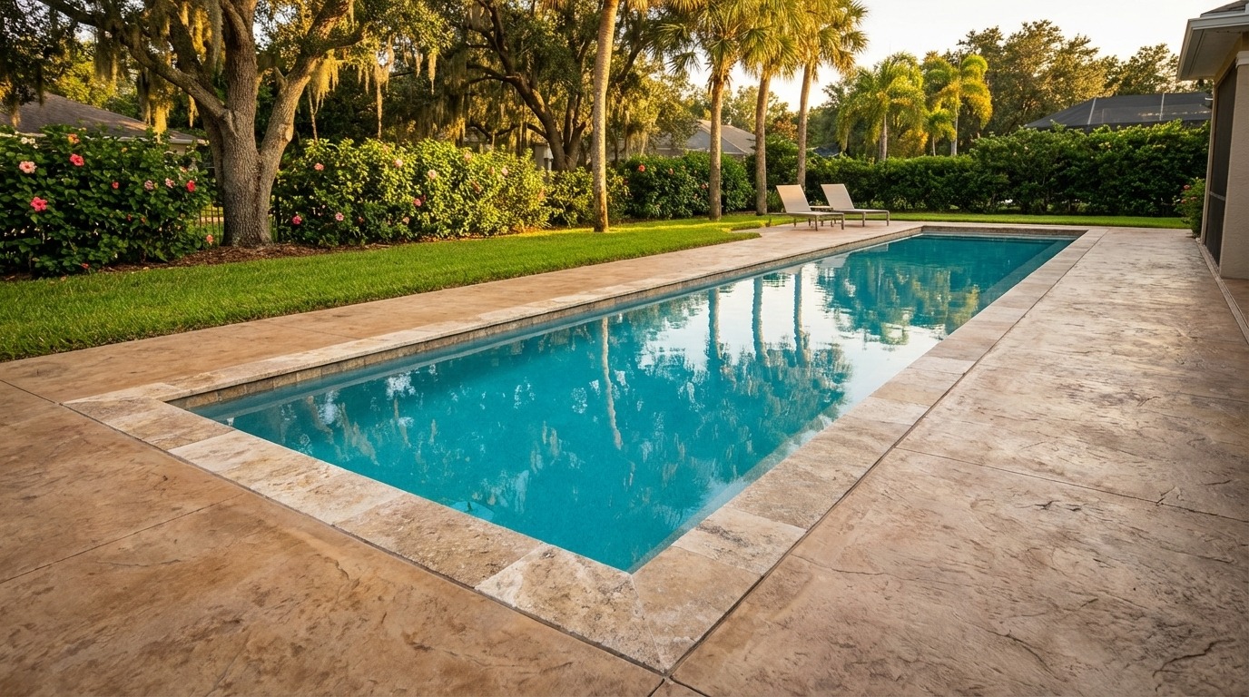 8 x 48 Blue Topaz Inground Steel Pool