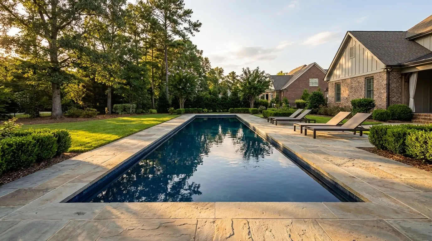 8 x 48 Deep Sea Blue Inground Steel Pool