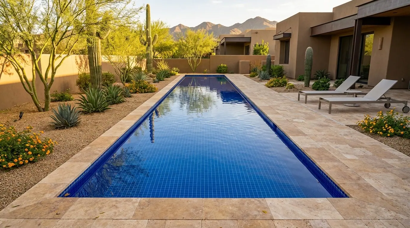 8 x 56 Blue Matrix Inground Steel Pool