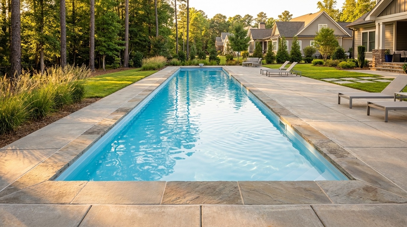 8 x 56 Aqua Blue Inground Steel Pool