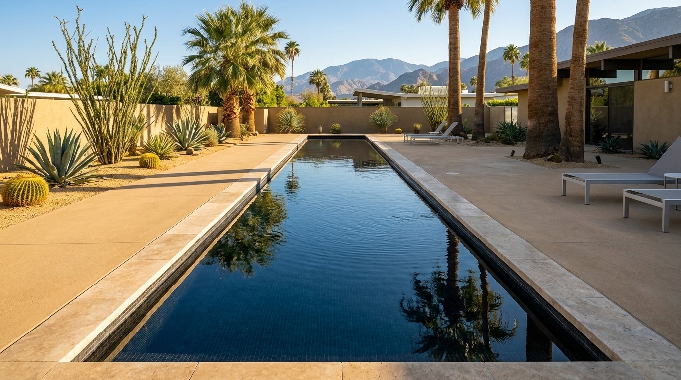 8 x 60 Black Sapphire Inground Steel Pool