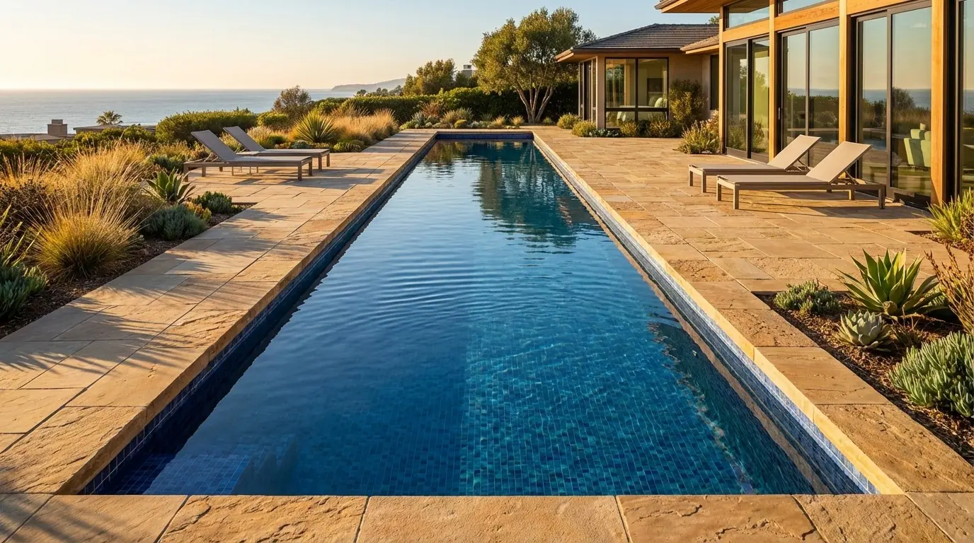 8 x 60 Mystic Blue Inground Steel Pool