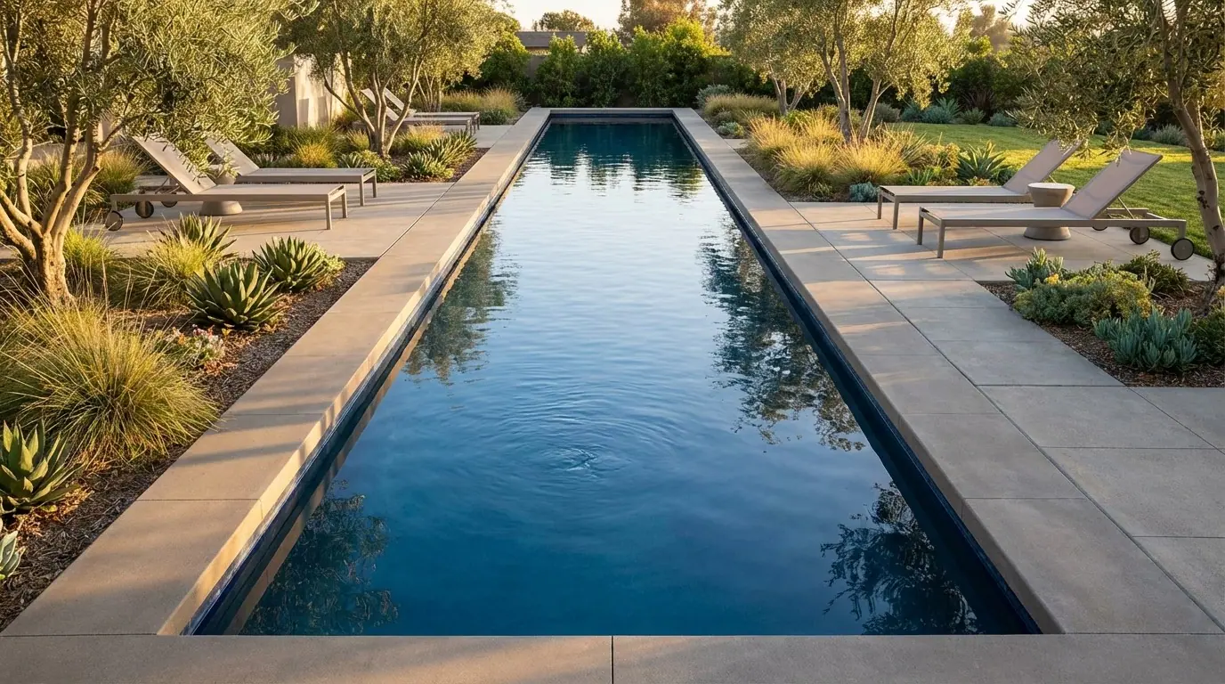 8 x 60 Deep Sea Blue Inground Steel Pool