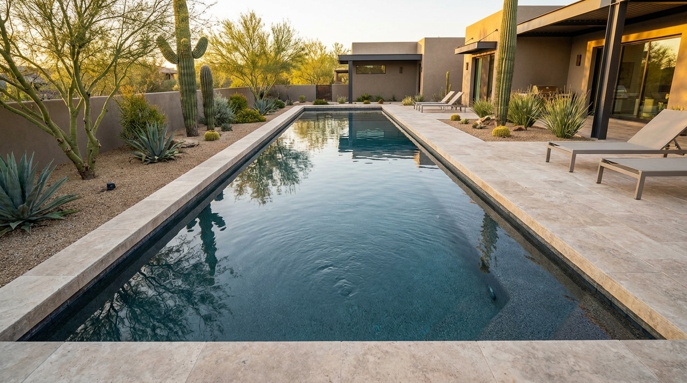 8 x 60 Titanium Stone Inground Steel Pool