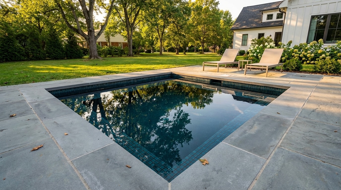 8 x 8 Black Sapphire Inground Steel Pool