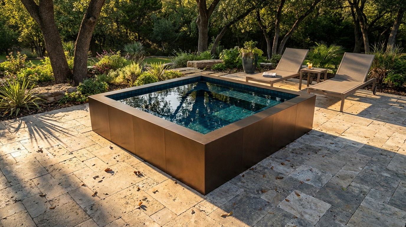 8 x 8 Canyon Bronze Black Sapphire Architectural Pool