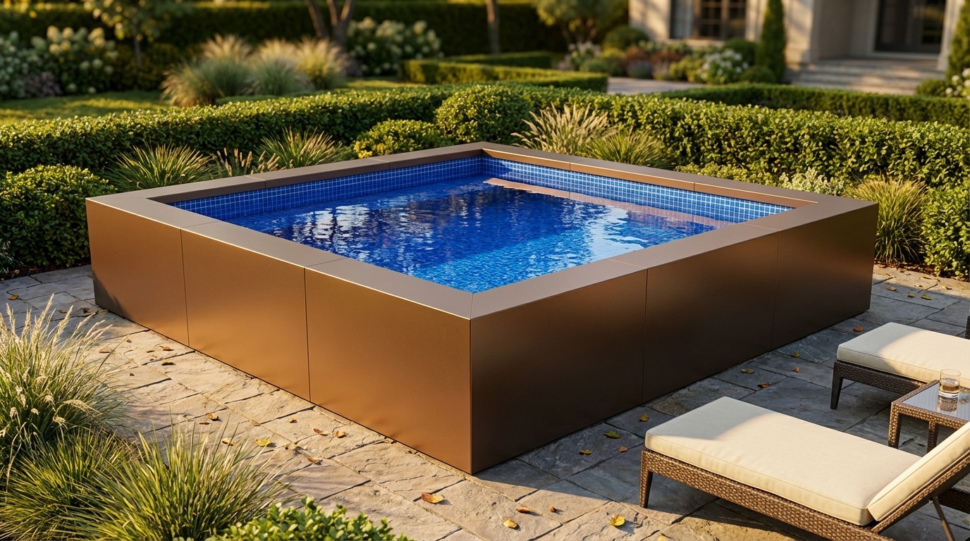 8 x 8 Canyon Bronze Blue Matrix Architectural Pool