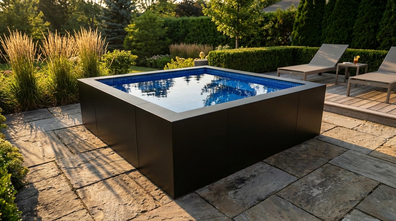 8 x 8 Midnight Black Blue Matrix Architectural Pool