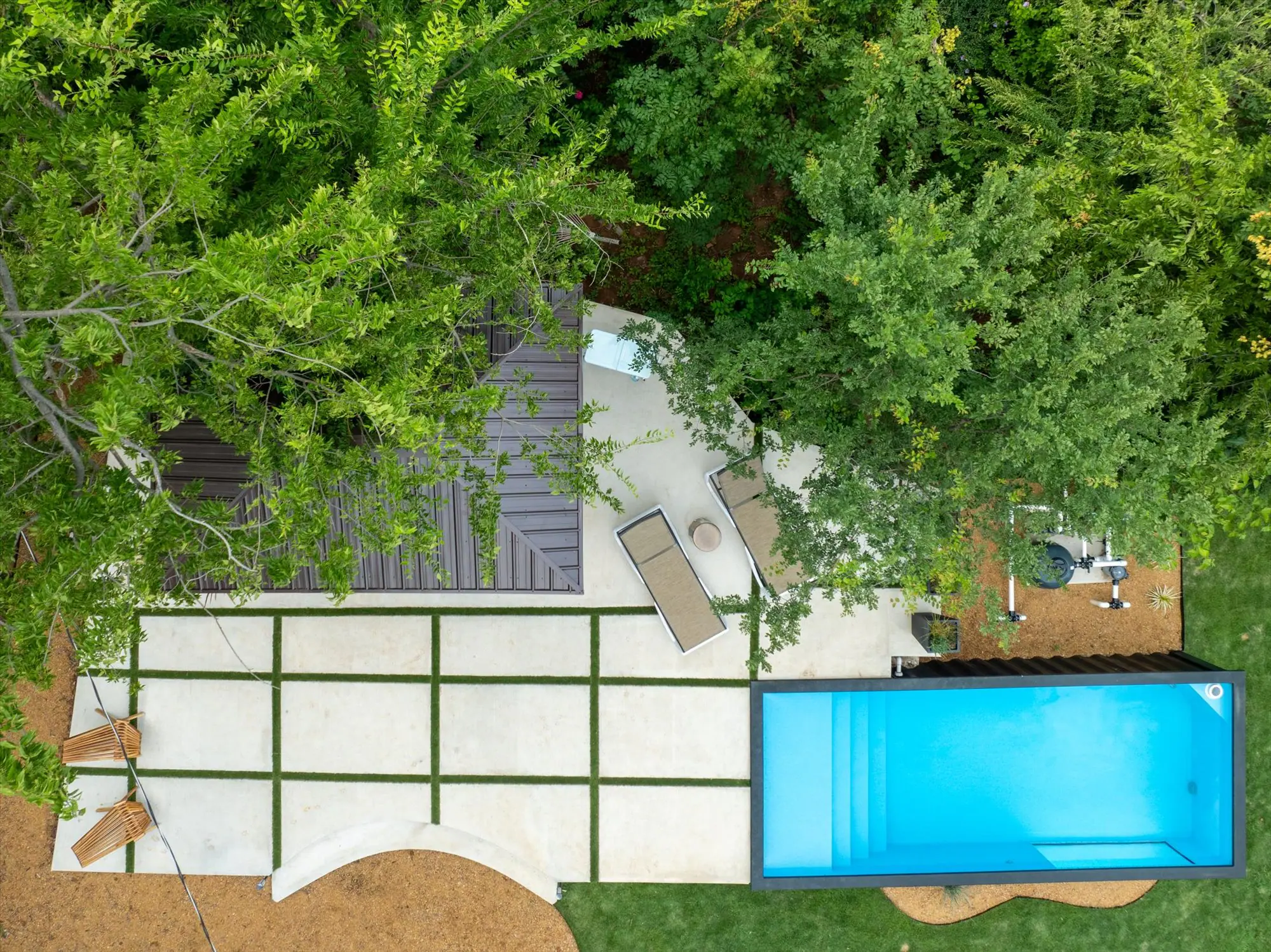 Container pool Oklahoma - coping detail