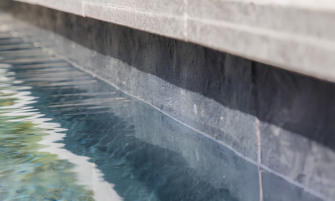 Zycore stone membrane interior on an Ecopool