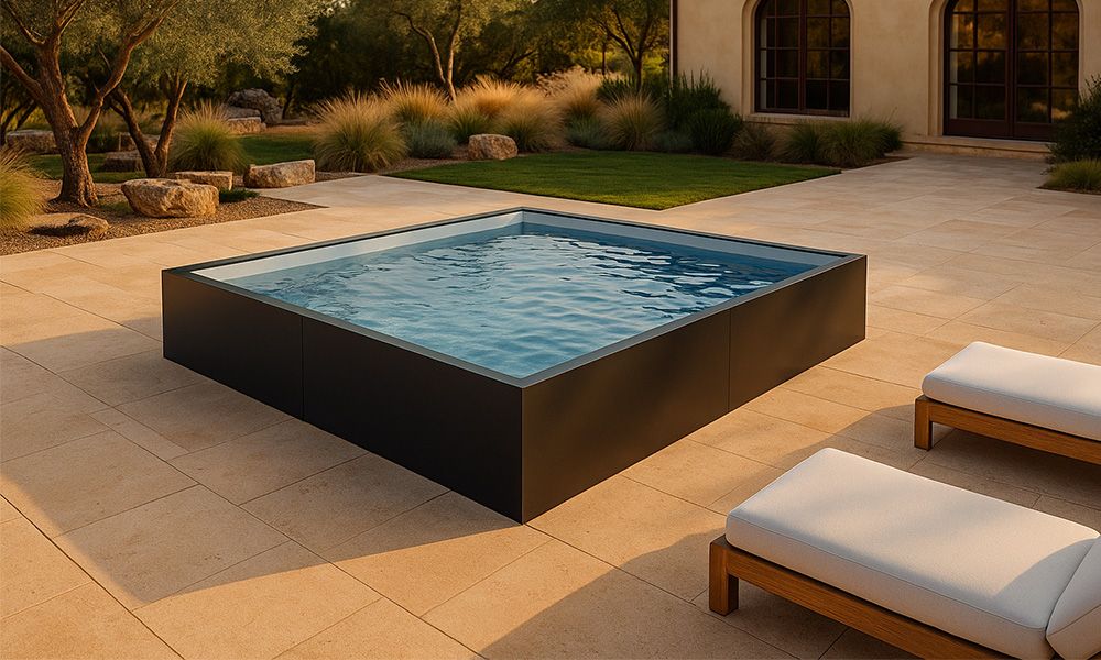 Inground Steel Pool with Hammock