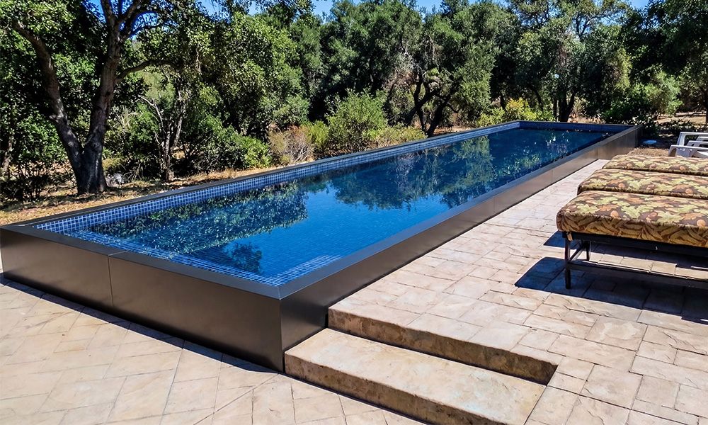 Above Ground Architectural Lap Pool