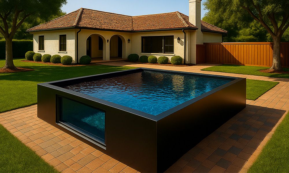 Architecture Pool with a Window