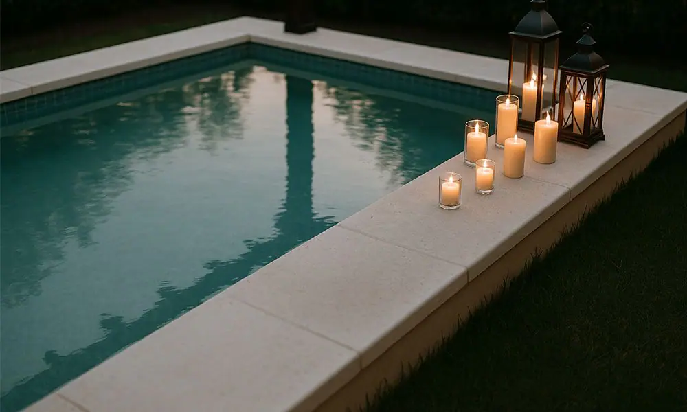 Ecopool Candles Poolside Cocktail Swimming Pool