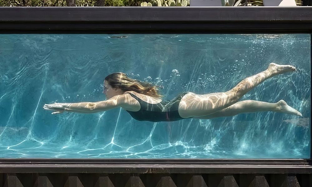 Ecopool Woman Swimming