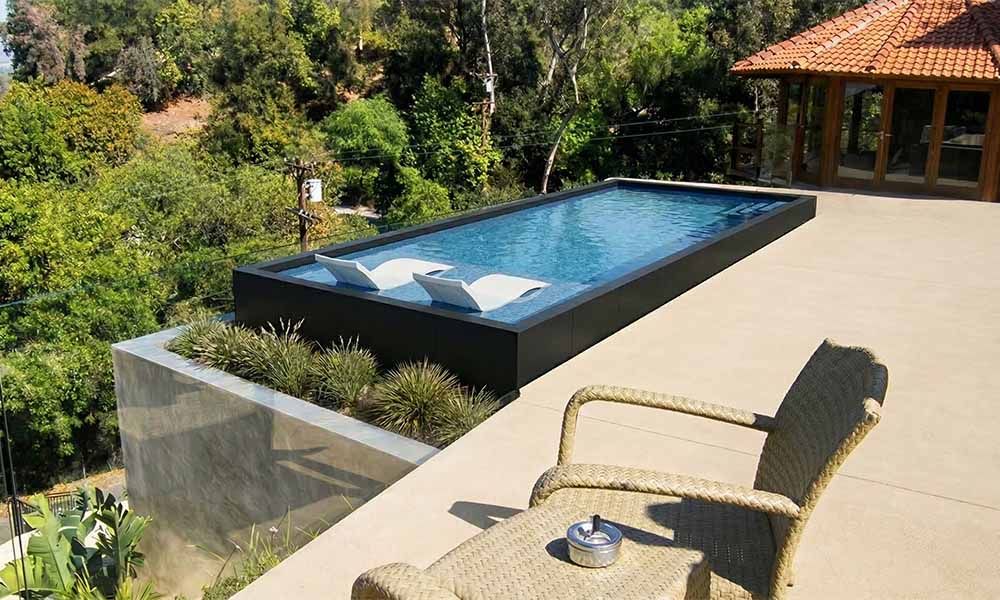 S-Series Onground Pool on Hillside