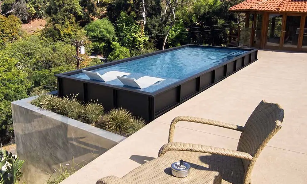 S-Series Onground Pool on Hillside