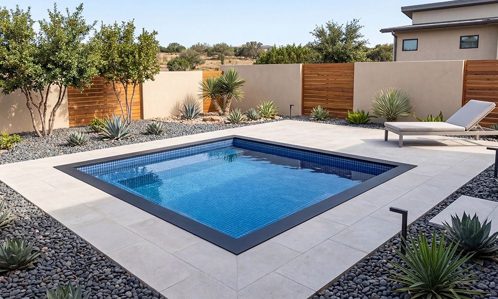 Small Steel Plunge Pool for Compact Backyard