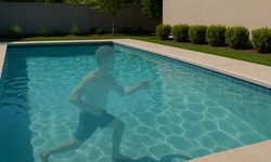 Man in Therapy Pool