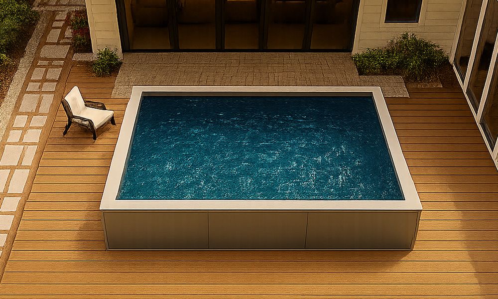 Overhead Steel Architectural Pool View