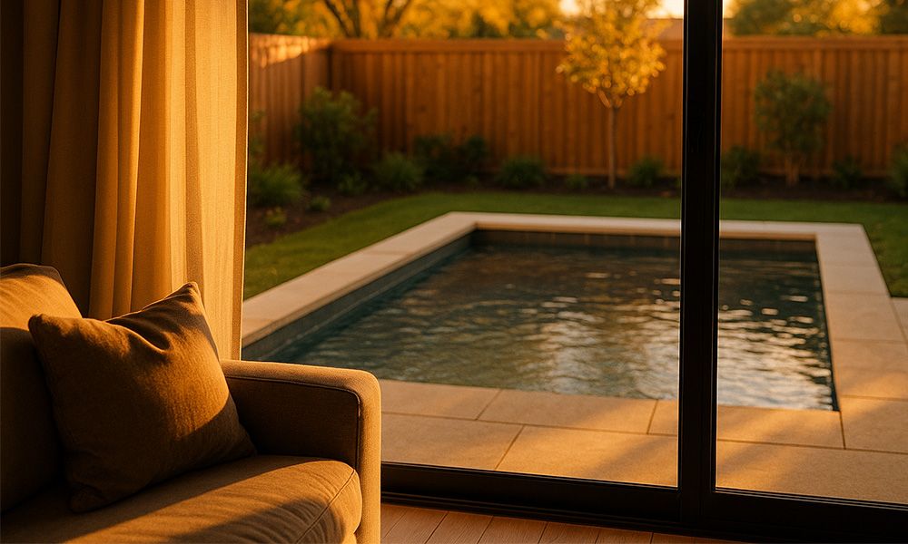 Plunge Pool Indoor Sunset