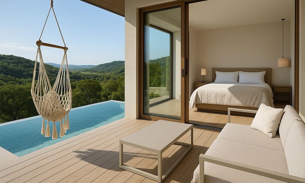 Ecopool Simple Corner Pool Infinity Swimming Pool