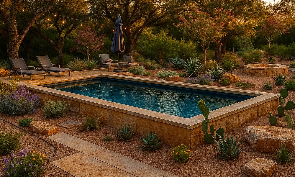 Steel Architectural Swimming Pool closeup