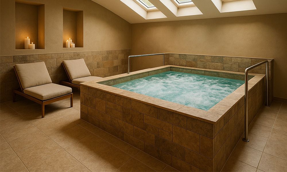 Tile Indoor Hot Tub