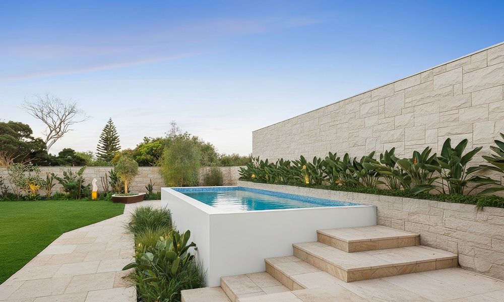 White Architectural Plunge Pool