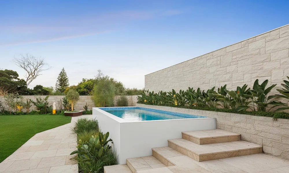 White Architectural Plunge Pool