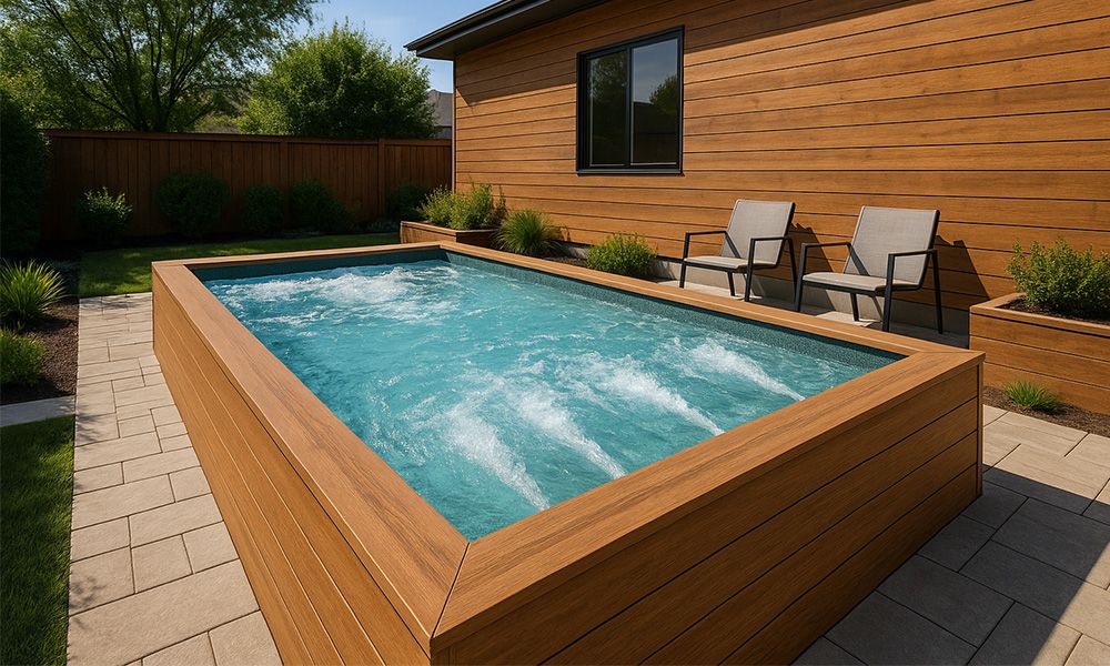 Wooden Outdoor Swim Spa